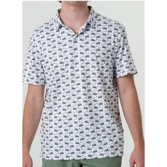 NWT Mens Burlebo Performance Polo Size Large - Picture 1 of 7